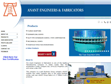 Tablet Screenshot of anantengg.com